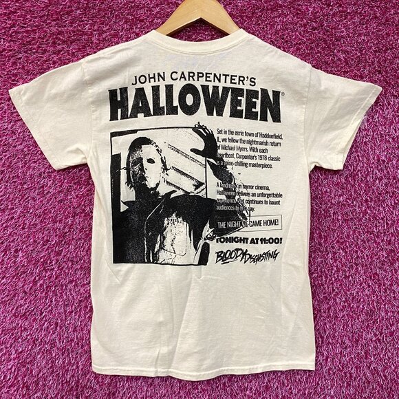 Bloody Disgusting x Michael Myers Double Sided Horror T-Shirt Medium - Picture 4 of 5